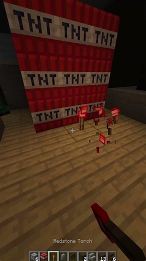 minecraft mansion vs tnt with physics