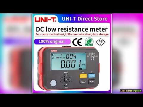 UNIT UT620C Plus Micro Ohmmeter DC Low Resistance Tester 0001m3000k Auto Manual Range Professional