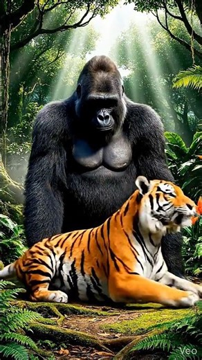 Who Would Actually Win: Tiger or Gorilla? #animals #viral #wildlife