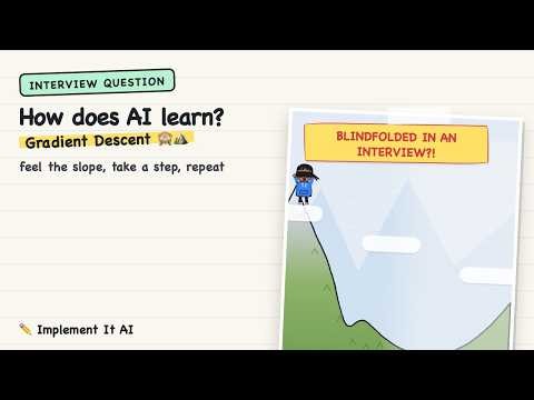 Gradient Descent Explained With a Blindfold 🙈⛰️ How AI Actually Learns