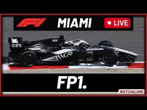 🔴F1 Live - Miami GP FP1 - Live Timings with Commentary