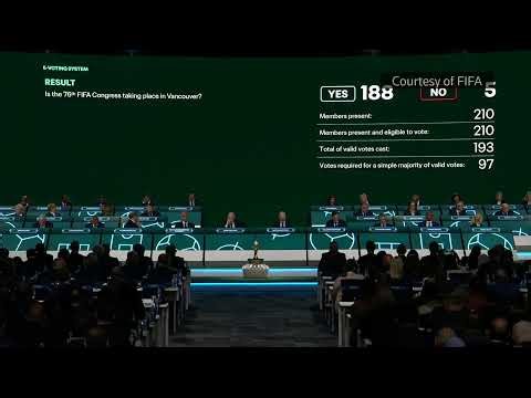 LIVE: Pre-World Cup FIFA gathering in Vancouver