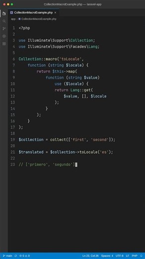 Laravel Collection Macros with Arguments