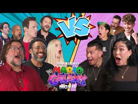 Challenging The Super Mario Galaxy cast to viral games