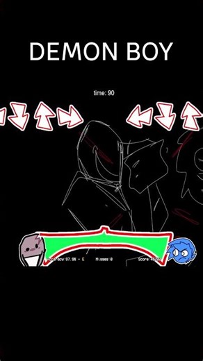 FNF Demon Boy vs BF Chasing Scene (Roblox)