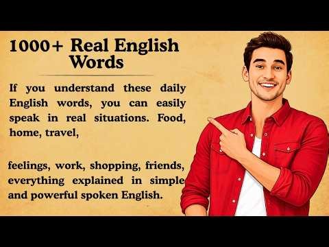 1000+ Daily English Words You MUST Know | Speak English Confidently in Real Life | Graded Reader