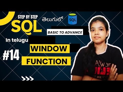 SQL Window Function with Example- RANK, DENSE RANK, ROW NUMBER, LEAD/LAG | SQL Tutorial in Telugu 14