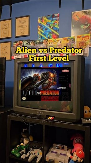 Alien vs Predator First Level #snes #retrogaming #alienvspredator
