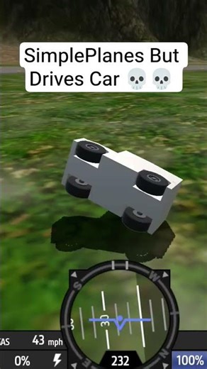 Simpleplanes But can drive Car 😂😂 🔥🔥 💀💀 #car #driving #simpleplanes #road #mini