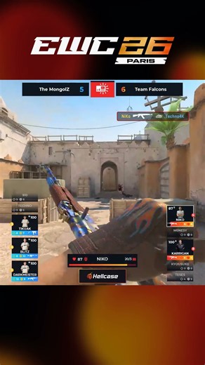 NiKo shows CLASS with an incredible 1v3 clutch #ewc #cs #cs2 #hellcase