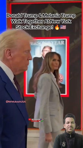 TRUMP & MELANIA MAKE POWERFUL NYSE ENTRANCE! 😱❤️ #Shorts