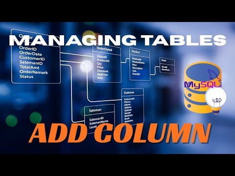 MANAGING TABLES: MySQL ADD COLUMN