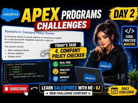 Salesforce Apex Day 2 | Employee Eligibility Check (Age & Experience) | Scenario 4