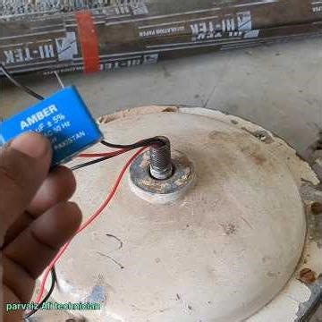 How to Connect Capacitor in 4 Wire Fan | Running and Starting Coil Identification