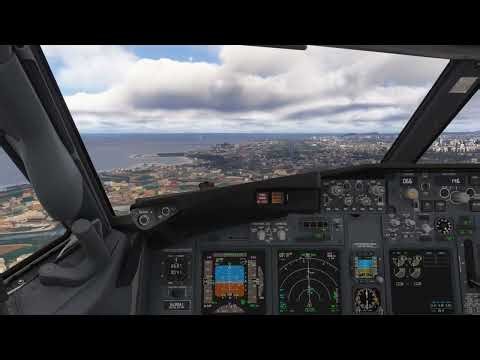 MSFS2024 PMDG 737 cross-wind gust landing at Jeju