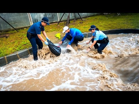 Road Flooding Emergency | High-Pressure Culvert Unclogging