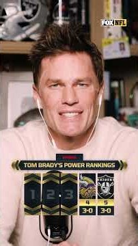 Tom Brady's Week 3 NFL Power Rankings 🚨