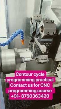 Contour cycle turning programming #828dsiemenscncprogramming #cncturninglathe #cncturningprogramming