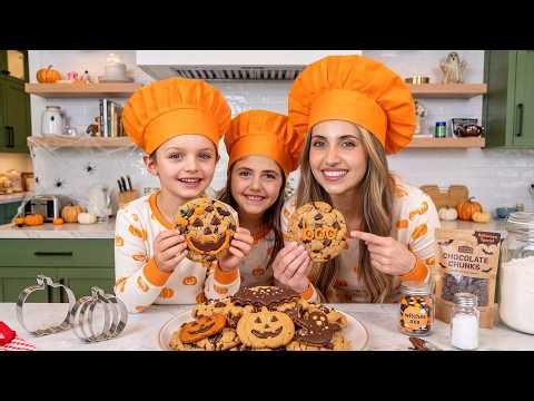 Halloween Cookies with Mila and Noah (Anazala Family)