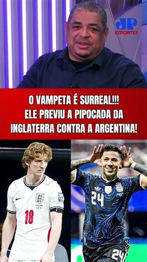 SURREAL! O VAMPETA PREVIU A PIPOCADA DA INGLATERRA CONTRA A ARGENTINA NA COPA DO MUNDO!