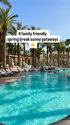 Matt&Kim•Family Vacation Ideas for ALL Budgets on Instagram: "4 family friendly spring break ideas for warm weather getaways☀️✈️ 🌴 Palm Springs, CA Perfect for sunshine, pool days, and easy day trips like Joshua Tree. Don’t miss the Aerial Tram, Air Museum, and The Living Desert. 📍 Stay: JW Marriott Desert Springs or Grand Hyatt Indian Wells 🏖️ Destin, FL That classic spring break beach trip white sand, emerald water, fun restaurants, and super family-friendly vibes. 📍 Stay: Hilton Sandestin