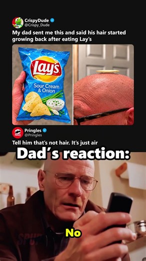 LAY'S Gave Dad Hair Hope. Pringles Took It Away 😭💀