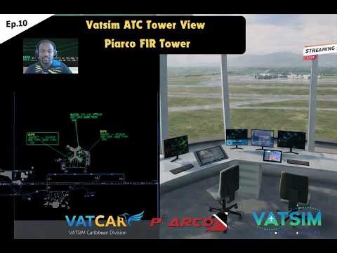 Ep.10 Controlling Piarco FIR Tower's on VATSIM Group Event ATC