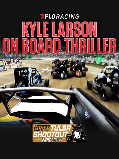 🔥 Ride with Kyle Larson in a near photo finish with Christopher Bell at the Tulsa Shootout #tulsashootout (2025)