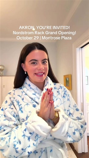 Akron, we have exciting news!! 🛍️ A brand-new Nordstrom Rack is opening at Montrose Plaza, and I couldn't be more excited to shop some of my favorite brands at great prices! ✨ Mark your calendars for the Grand Opening Celebration on October 29th starting at 8 AM! There will be giveaways, treats, music, and even a chance to win a $1,000 Nordstrom Rack gift card! Doors officially open at 9 AM! @Nordstrom Rack #nordstromrack #rackscore #nordstromrackpartner #akronohio