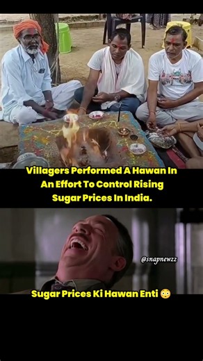 Villagers Seek Relief From Prices🙄 #villagepeople #snapnewzz #sugar #prices #india #hawan #ritual