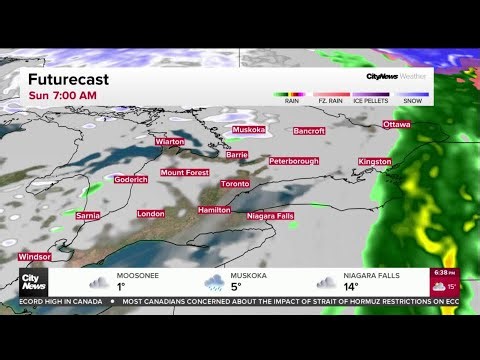 Heavy rainfall warning issued for Toronto