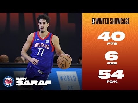 Ben Saraf Was BALLING, Scores CAREER-HIGH 40 PTS In Nets Showcase Finale!