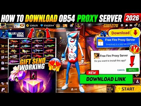 HOW TO DOWNLOAD PROXY SERVER IN FREE FIRE, HOW TO USE PROXY SERVER IN FREE FIRE, VIP PROXY SERVER