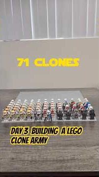DAY 3 OF BUILDING A LEGO CLONE ARMY #starwars #may4th #legostarwars #fyp