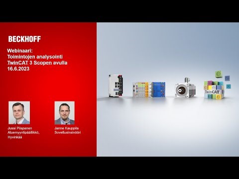 Webinaari: Toimintojen analysointi TwinCAT 3 Scopen avulla, 16.6.2023