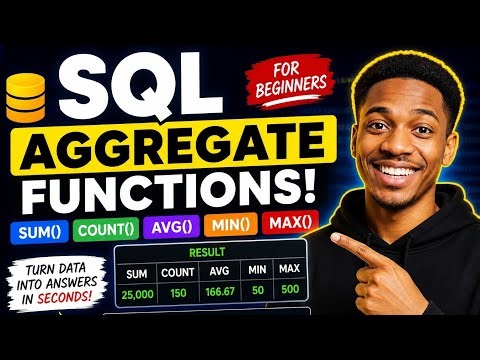 SQL Aggregate Functions Explained (SUM, COUNT, AVG) | Beginner Friendly Tutorial
