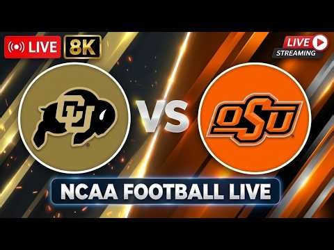 Colorado vs Oklahoma State LIVE 4K | NCAAF 2026 | College Football Week 8
