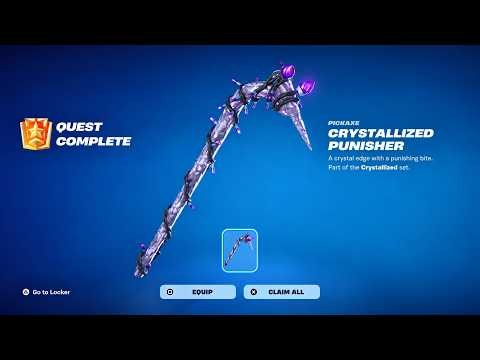 HOW TO GET THE CRYSTALLIZED PUNISHER PICKAXE IN FORTNITE! (CRYSTAL CANDY AXE)