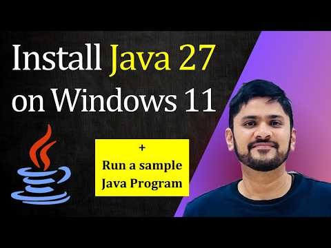 How to Install Java JDK 27 on Windows 11
