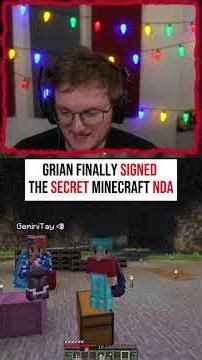 grian finally signed the secret minecraft NDA