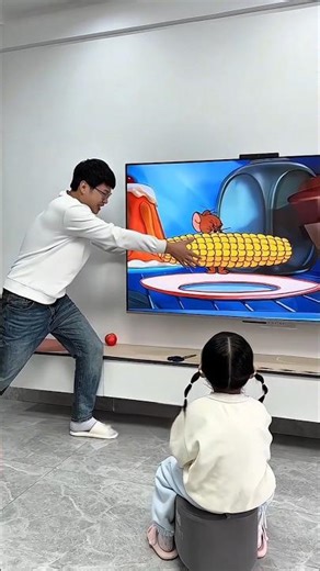 “Cartoons Are Boring… Until Dad Does THIS 😲”~mini wood toy-woodworking art skill/wood hand#shorts