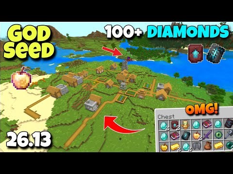 🔥(God Seed) For Minecraft 26.13 Bedrock & Pocket Edition | Seed Minecraft 26.13 | Minecraft Seeds