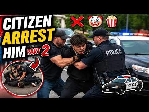 Citizen Arrest Gone Wrong Part 2 🚔🤡 | Suspect Tries to Outsmart Police!