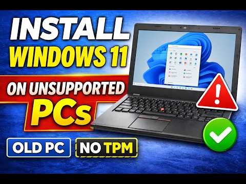 How to Install Windows 11 on Unsupported PCs (No TPM Old Hardware Fix)