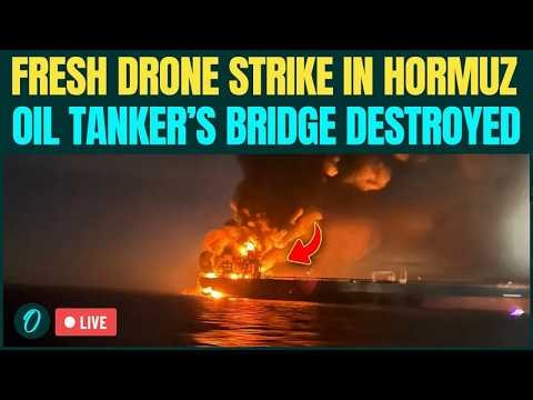 Hormuz War BEGINS: Oil Tanker Hit By Fresh Projectiles After U.S Strikes Iran Missile Infrastructure