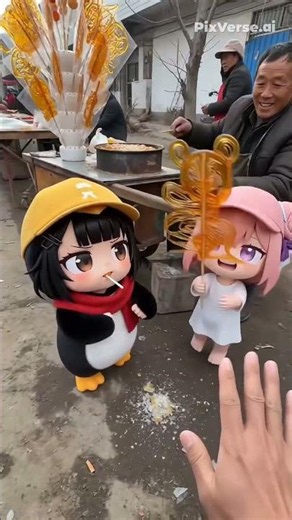 Little Guga's always a bully!😒 #anime #chibi #cute #memes #funny #doro #gugugaga #kawaii