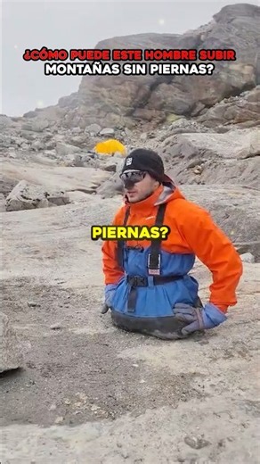 How did this man with no legs reach the summit of Mount Everest? 🏔️💪😮 #inspiration #viral