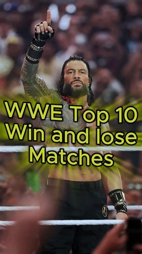 WWE Top 10 Wrestlers Win Loss Records Comparison 2026