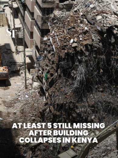 A 12-storey building under construction in Kenya's capital Nairobi collapsed Oct 23, leaving 1 injured and at least 5 still missing. Search and rescue operations are ongoing. #Nairobi #Kenya #building #collapse