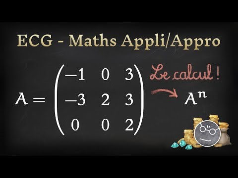 [ECG#6-3] Calcul des puissances d'une matrice : avec des suites ?! (1A)